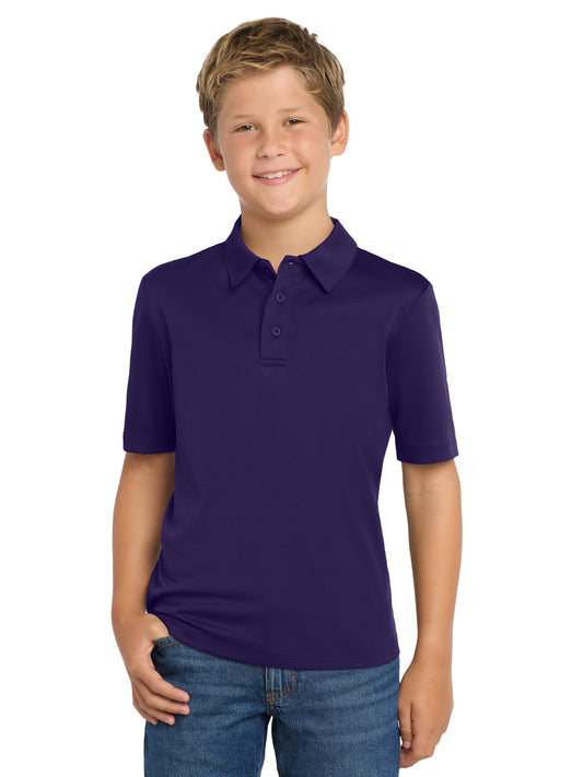 Youth Silk Touch Performance Polo - Y540 - Bright Purple