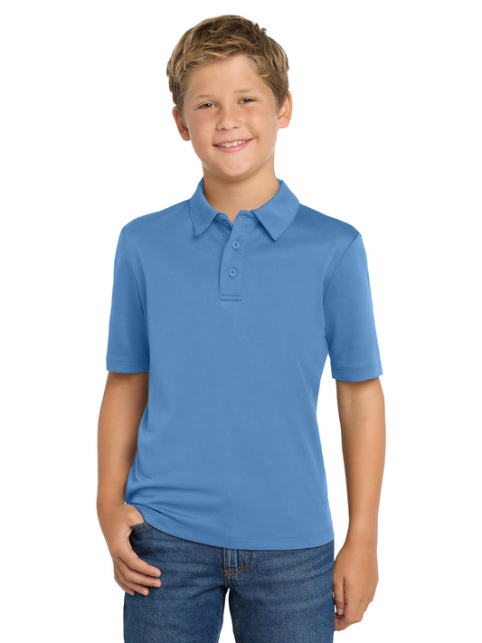 Youth Silk Touch Performance Polo - Y540 - Carolina Blue
