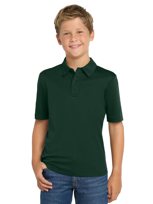 Youth Silk Touch Performance Polo - Y540 - Dark Green