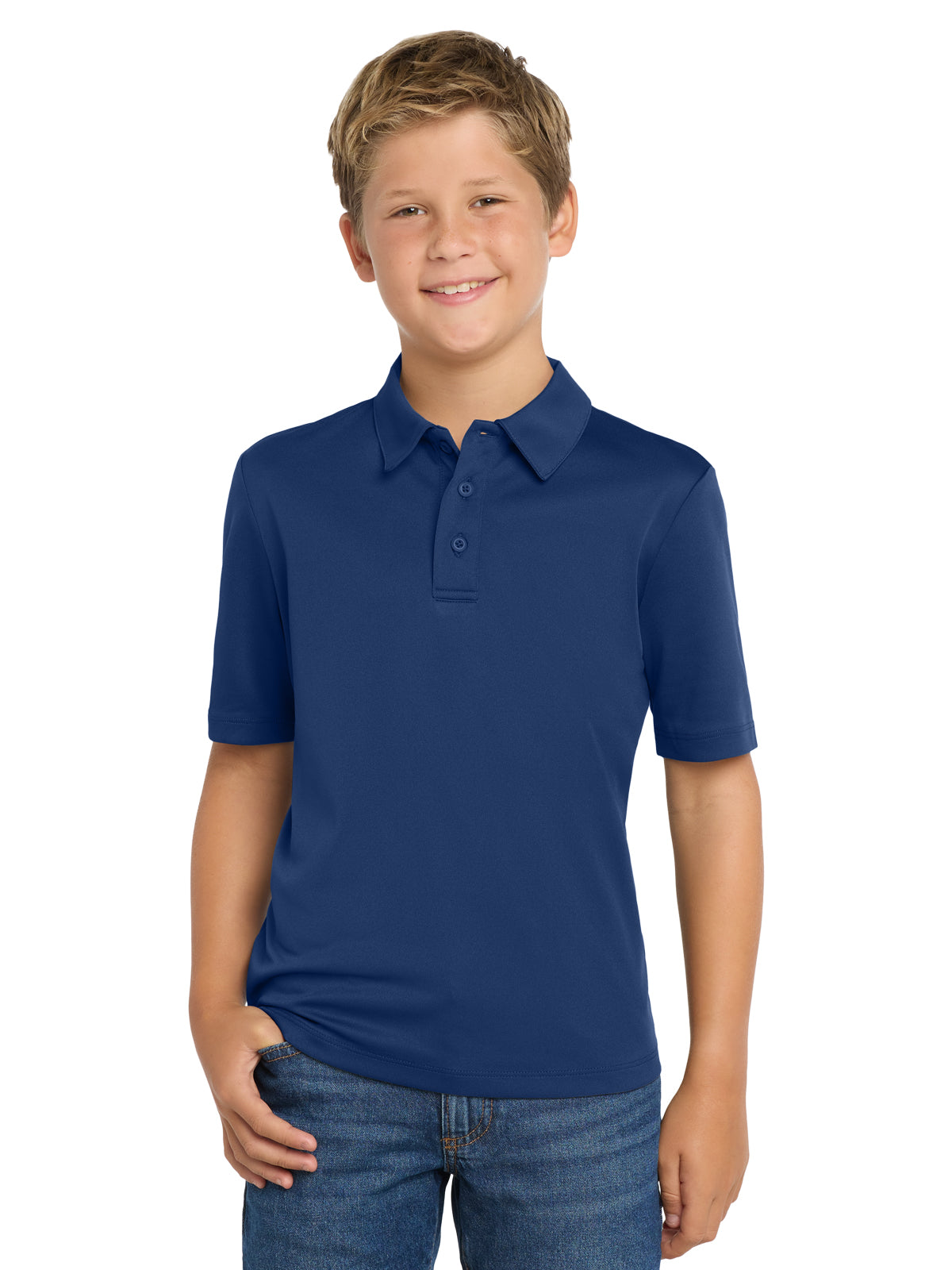 Youth Silk Touch Performance Polo - Y540 - Royal
