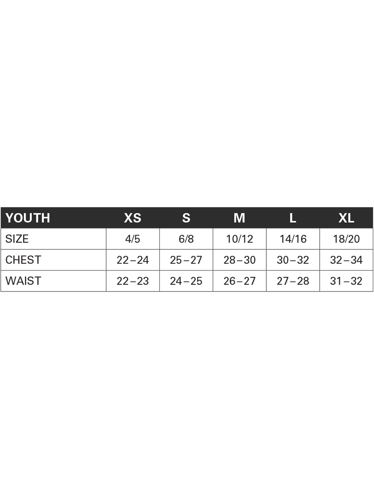 SIZECHART