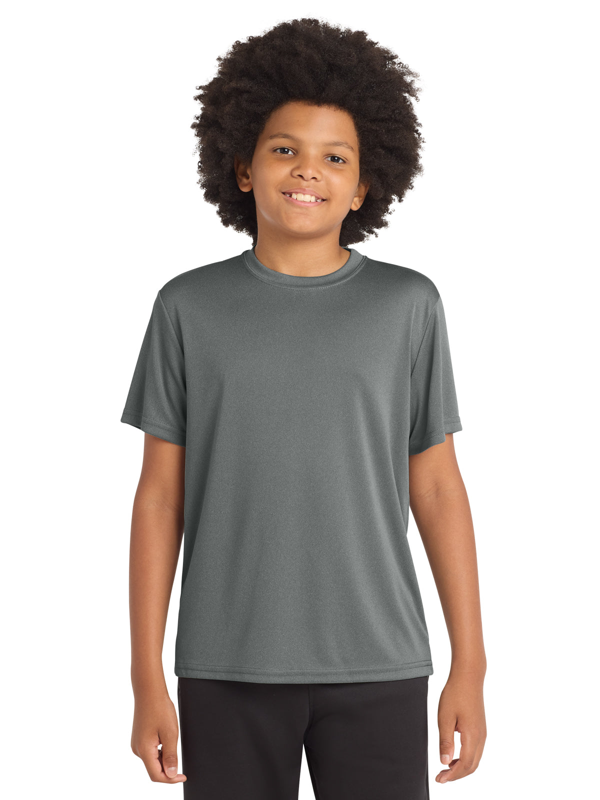 Youth PosiCharge Competitor T-Shirt - YST350 - Iron Grey Heather