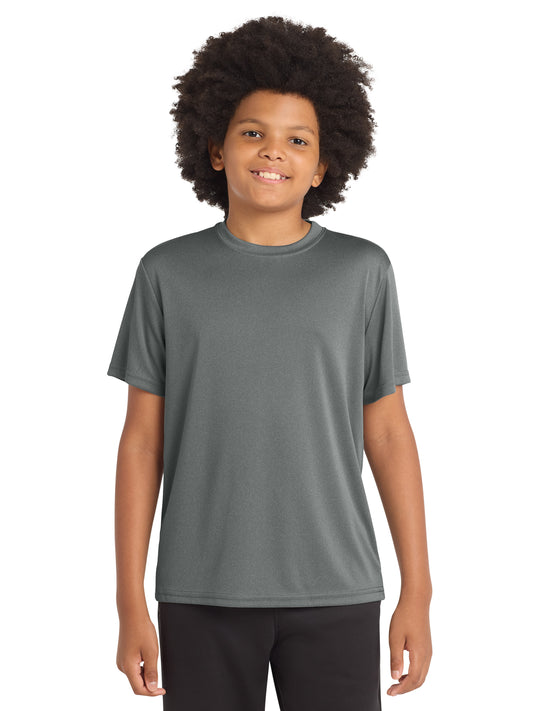 Youth PosiCharge Competitor T-Shirt - YST350 - Iron Grey Heather