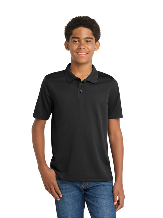 Boy's PosiCharge RacerMesh Polo - YST640 - Black