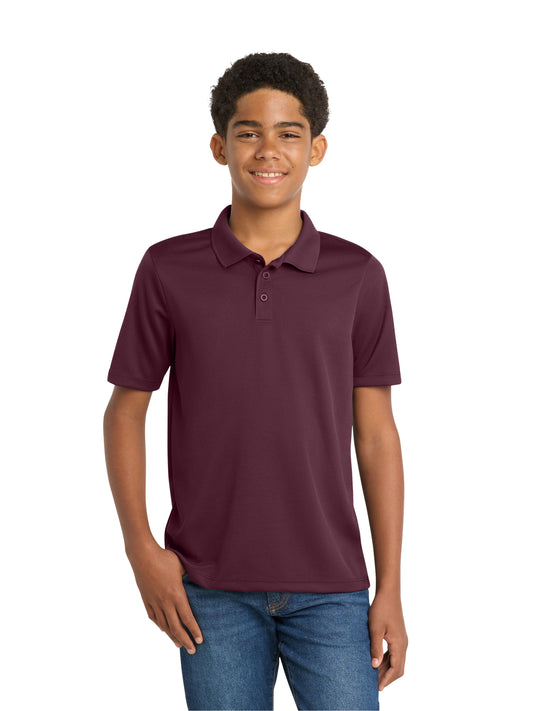 Boy's PosiCharge RacerMesh Polo - YST640 - Maroon