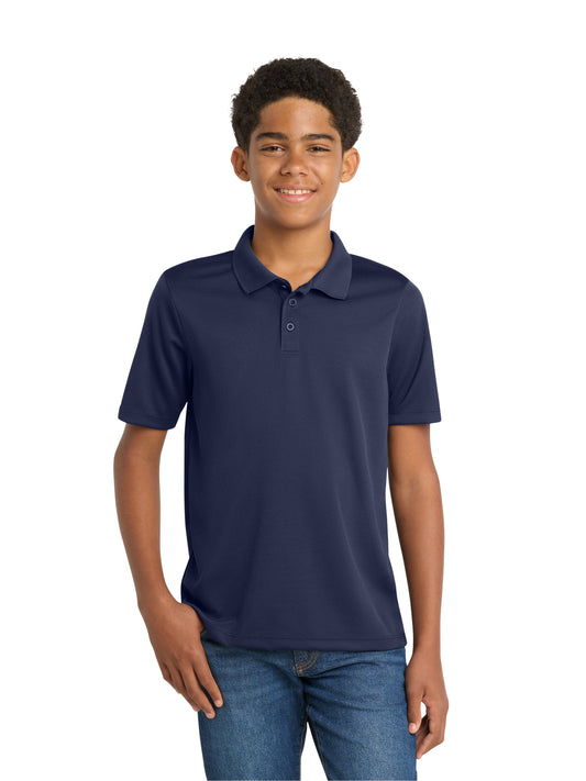 Boy's PosiCharge RacerMesh Polo - YST640 - True Navy