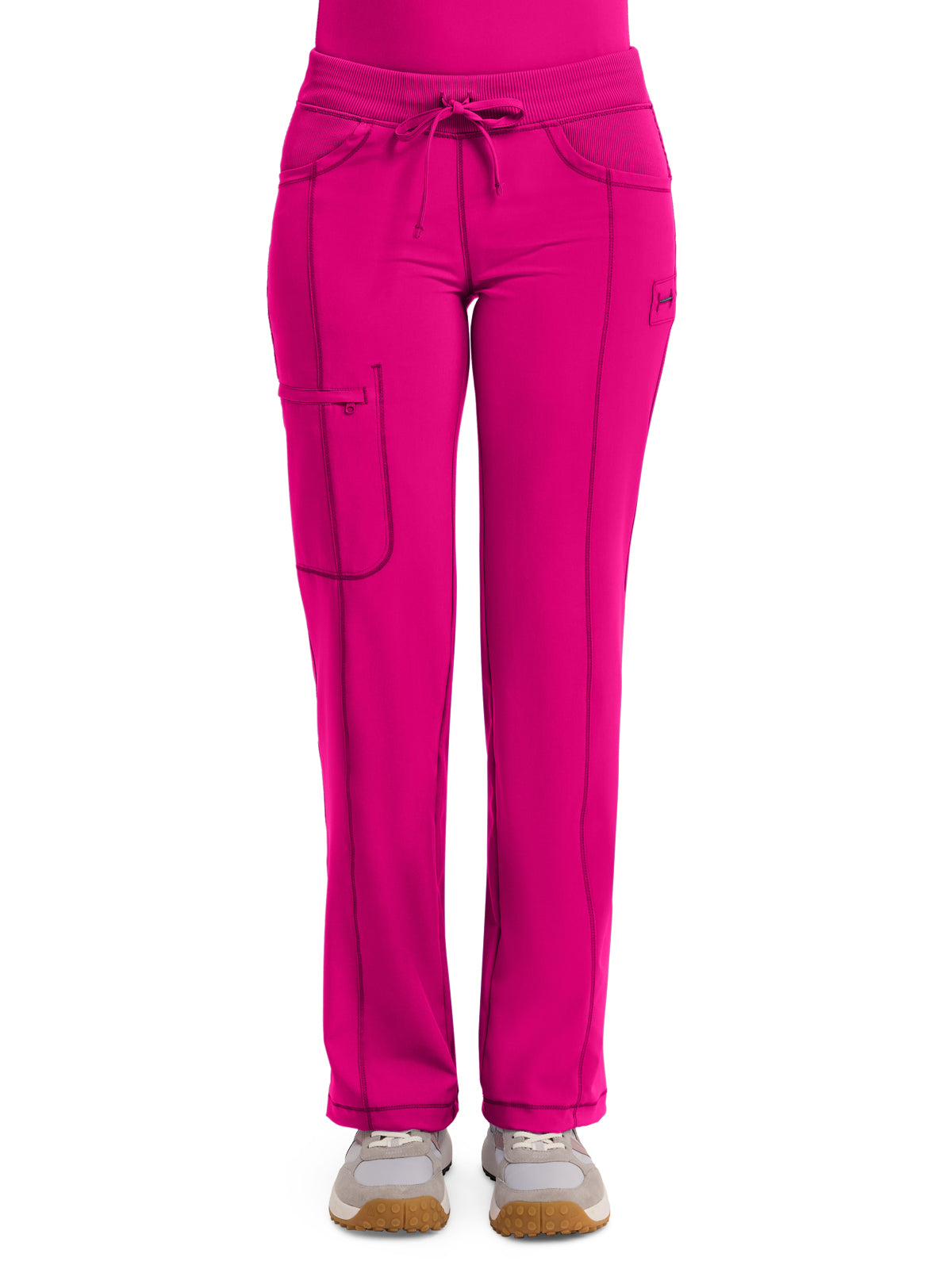 Women's 4-Pocket Low Rise Pant - 1123A - Carmine Pink