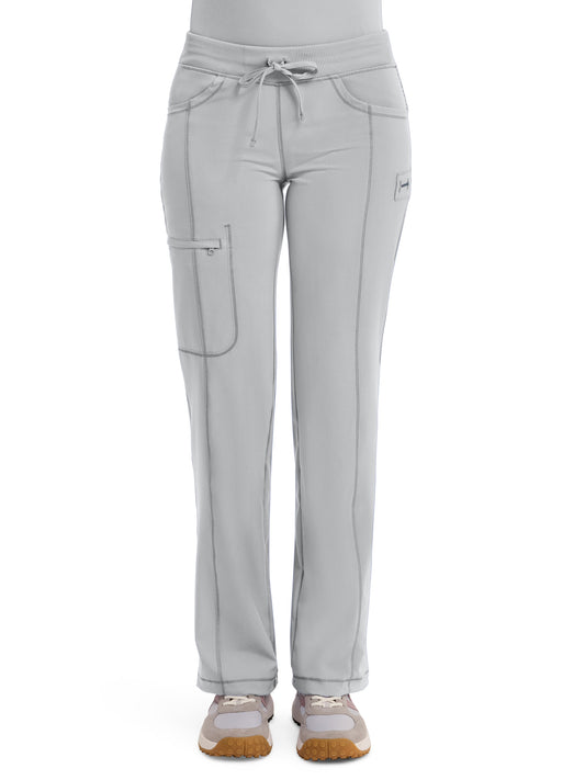 Women's 4-Pocket Low Rise Pant - 1123A - Grey
