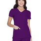 Women's Shaped V-Neck Top - 20710 - Eggplant
