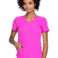 Women's Shaped V-Neck Top - 20710 - Glam Fuschia