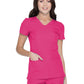 Women's Shaped V-Neck Top - 20710 - Pink Party