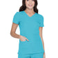 Women's Shaped V-Neck Top - 20710 - Turquoise