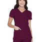 Women's Shaped V-Neck Top - 20710 - Wine