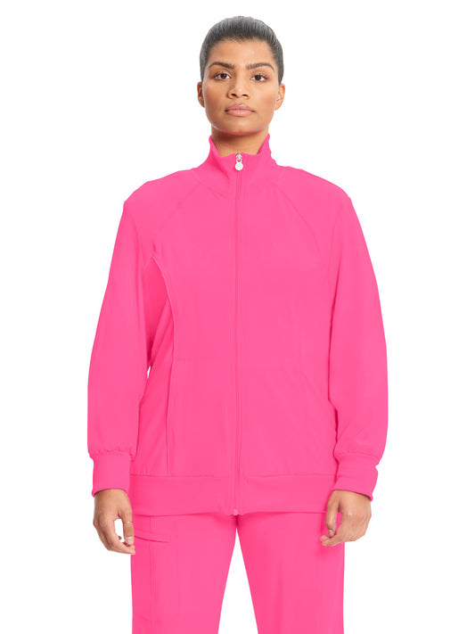 Women's 2-Pocket Contemporary Jacket - 2391A - Carmine Pink