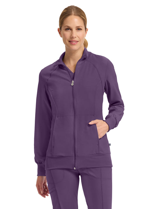 Women's 2-Pocket Contemporary Jacket - 2391A - Eggplant