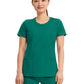 Women's 3-Pocket Round Neck Top - 2624A - Hunter Green