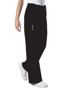 Unisex 5-Pocket Drawstring Cargo Pant - 4043 - Black