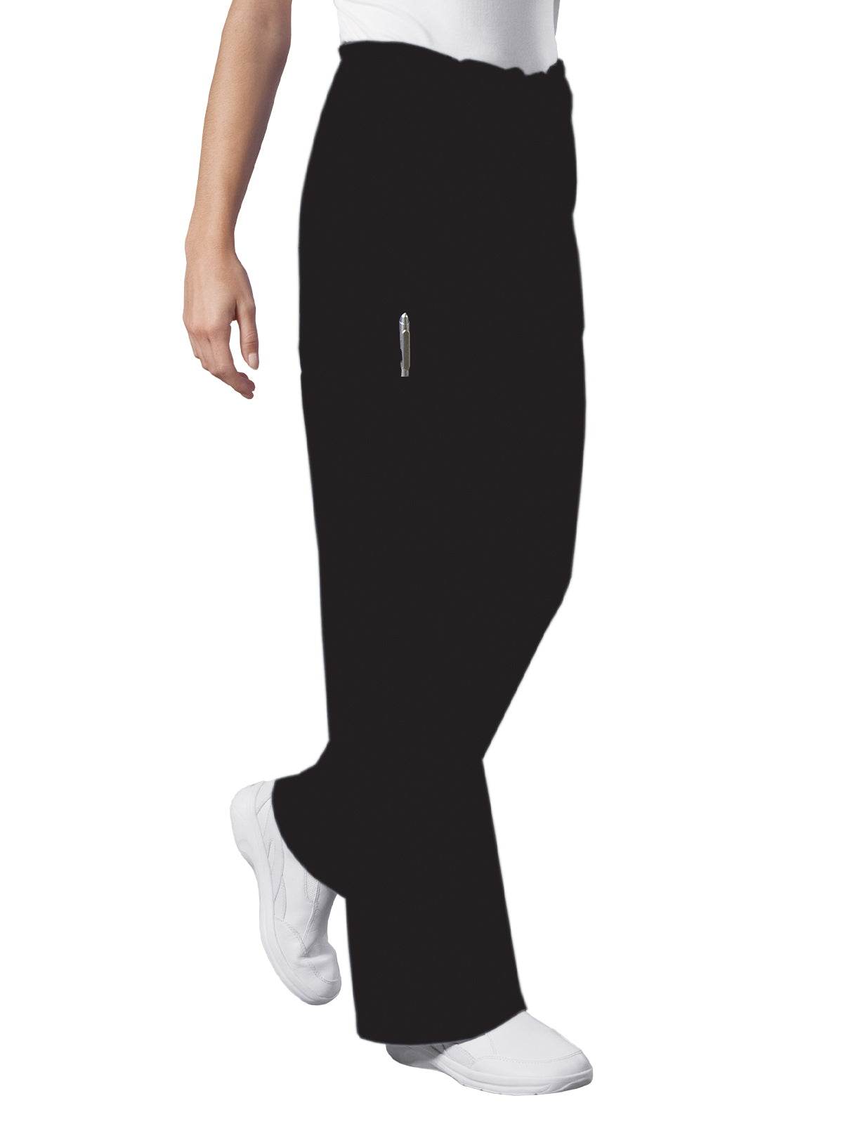 Unisex 5-Pocket Drawstring Cargo Pant - 4043 - Black