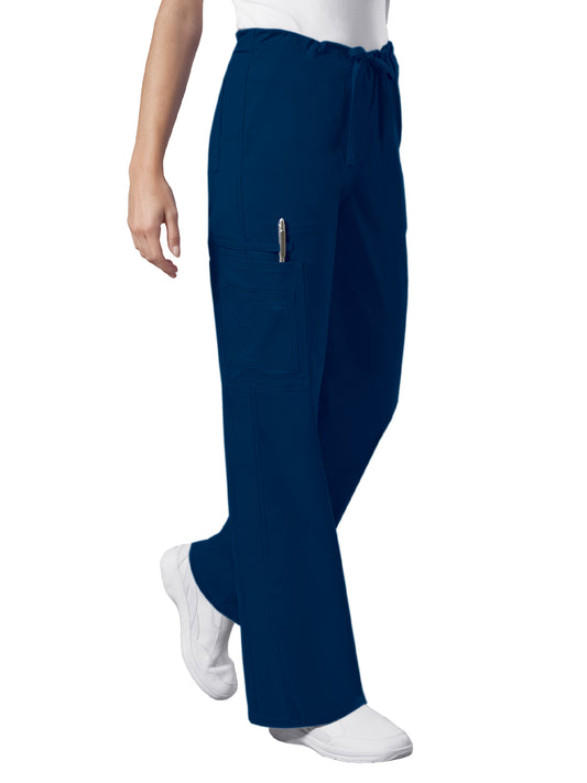 Unisex 5-Pocket Drawstring Cargo Pant - 4043 - Navy