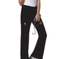 Women's Mid Rise Drawstring Cargo Pant - 4044 - Black