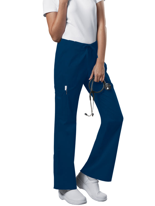 Women's Mid Rise Drawstring Cargo Pant - 4044 - Navy