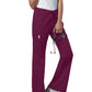 Women's Mid Rise Drawstring Cargo Pant - 4044 - Wine