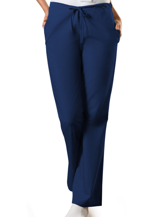 Women's 3-Pocket Natural Rise Drawstring Pant - 4101 - Navy