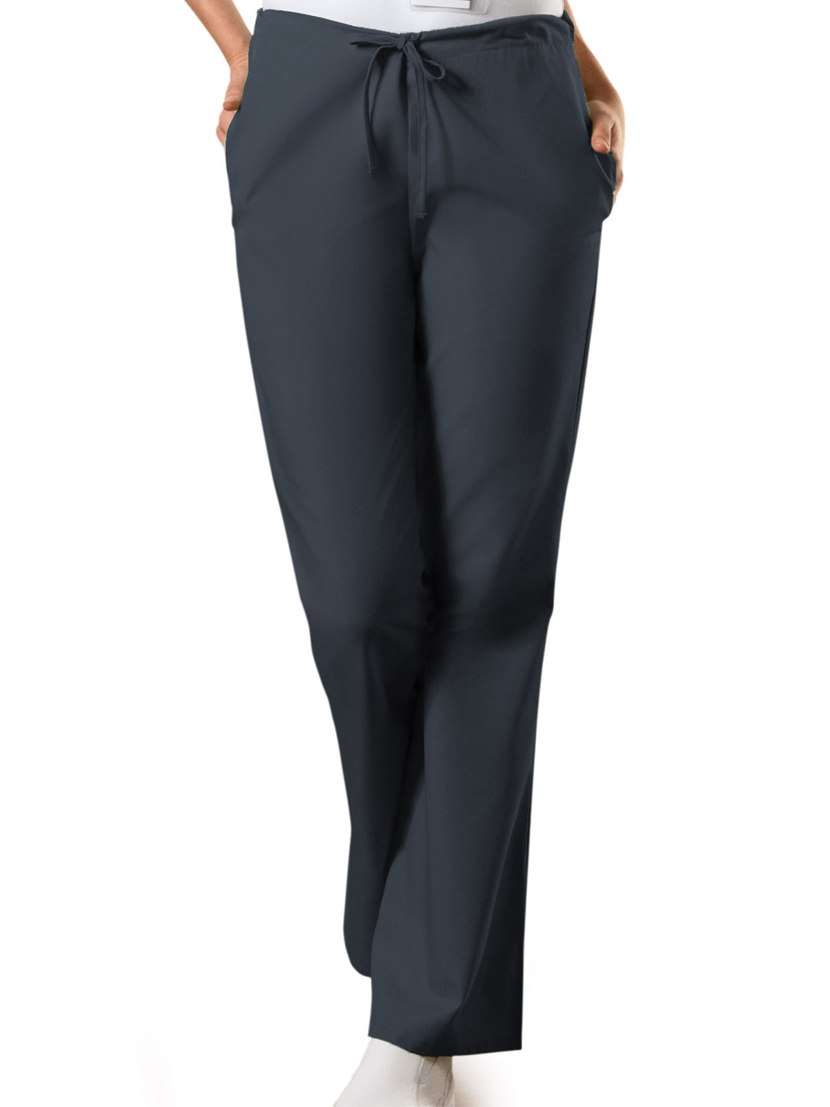 Women's 3-Pocket Natural Rise Drawstring Pant - 4101 - Pewter