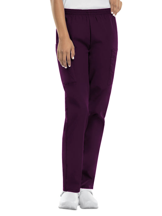 Women's 4-Pocket Natural Rise Cargo Pant - 4200 - Eggplant