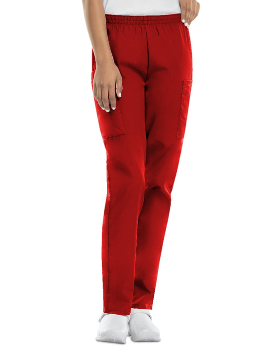Women's 4-Pocket Natural Rise Cargo Pant - 4200 - Red