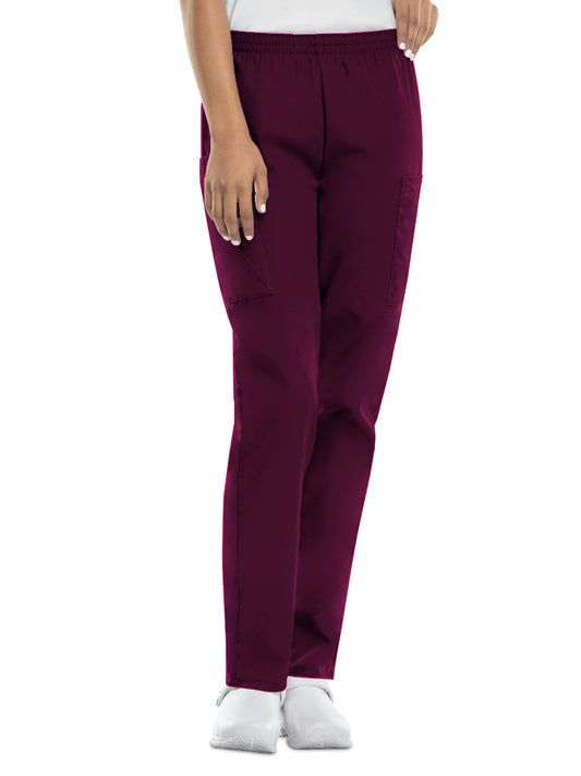 Women's 4-Pocket Natural Rise Cargo Pant - 4200 - Wine