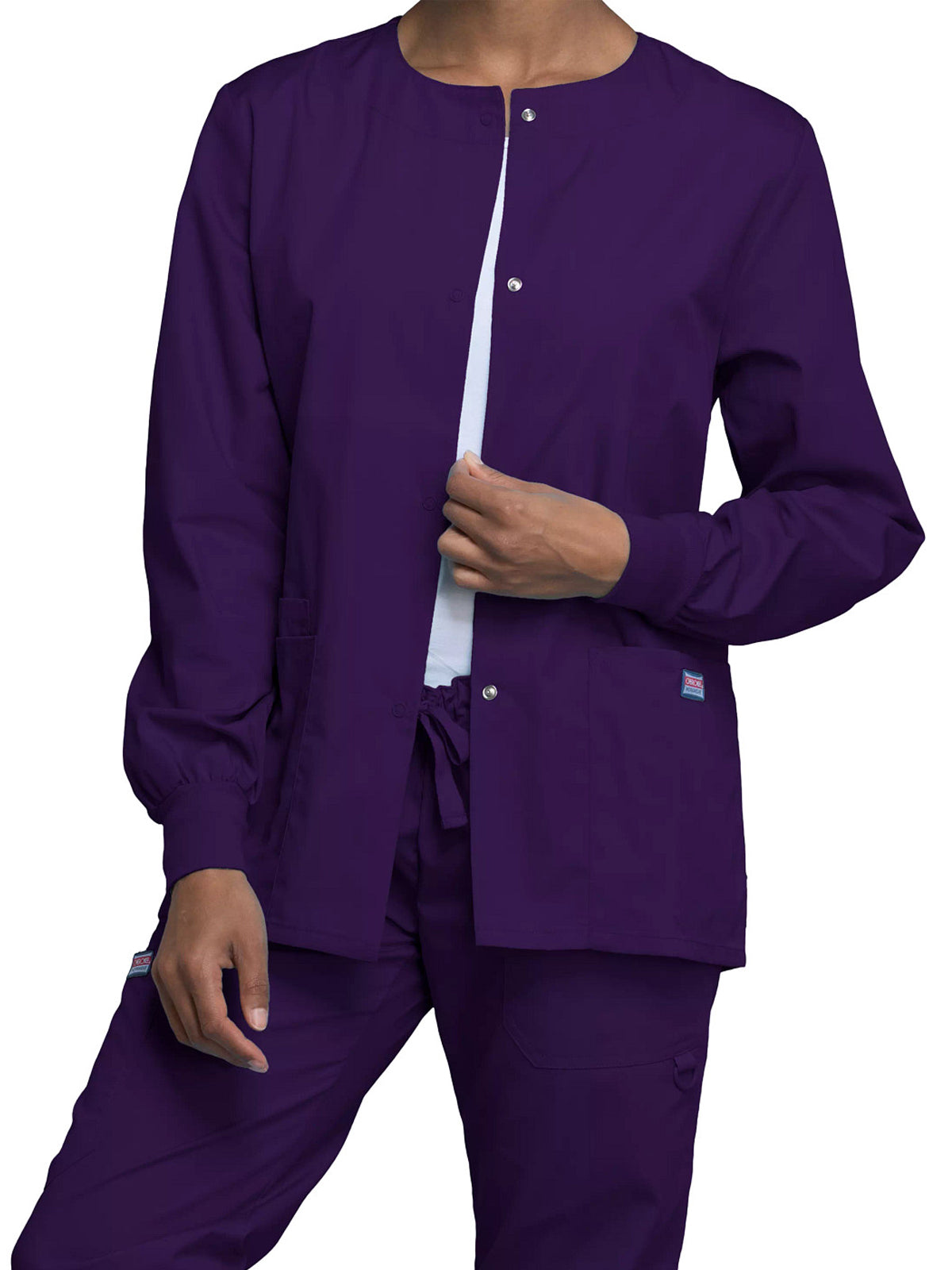 Women's 3-Pocket Snap Front Jacket - 4350 - Eggplant