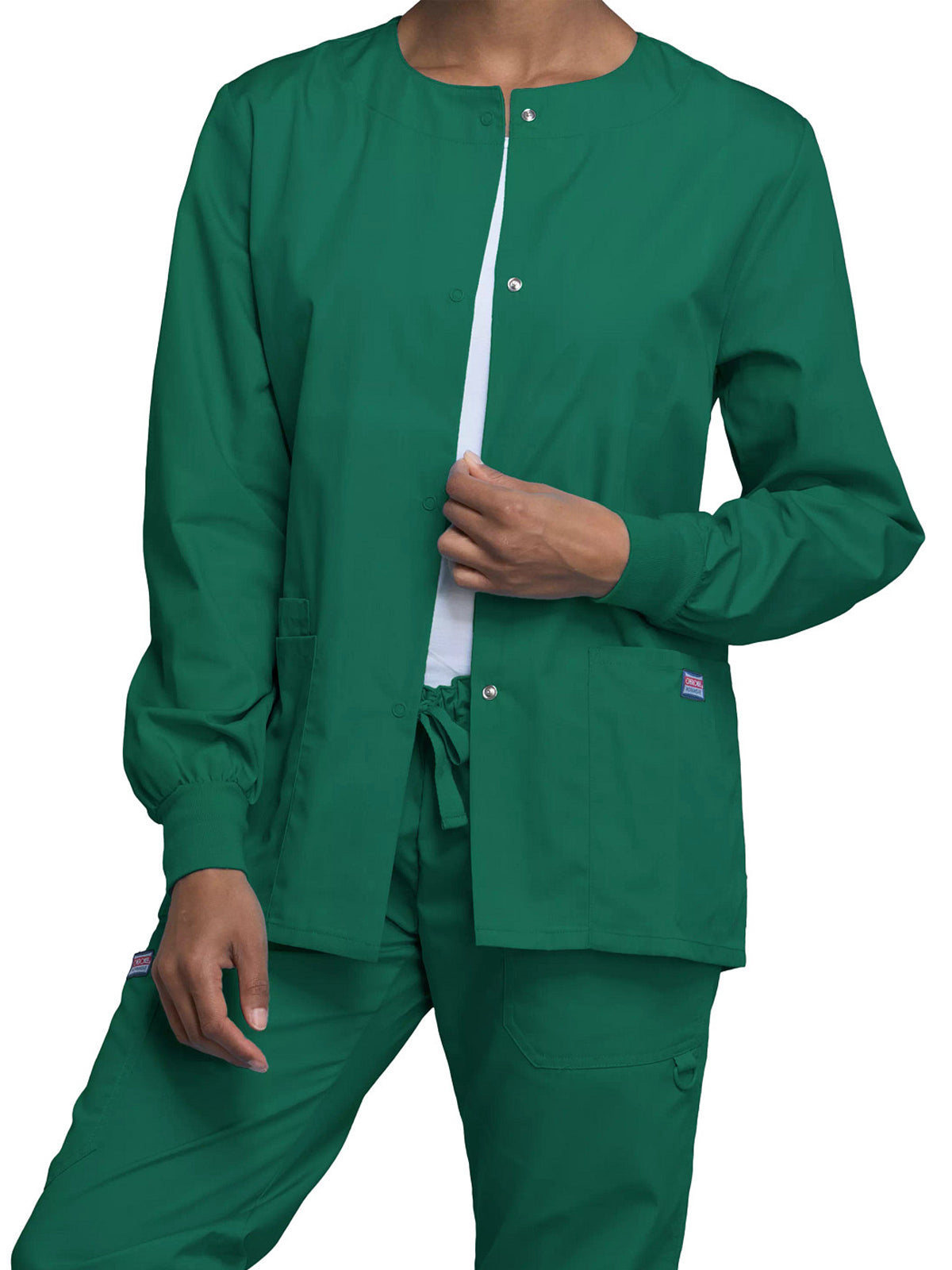 Women's 3-Pocket Snap Front Jacket - 4350 - Hunter Green