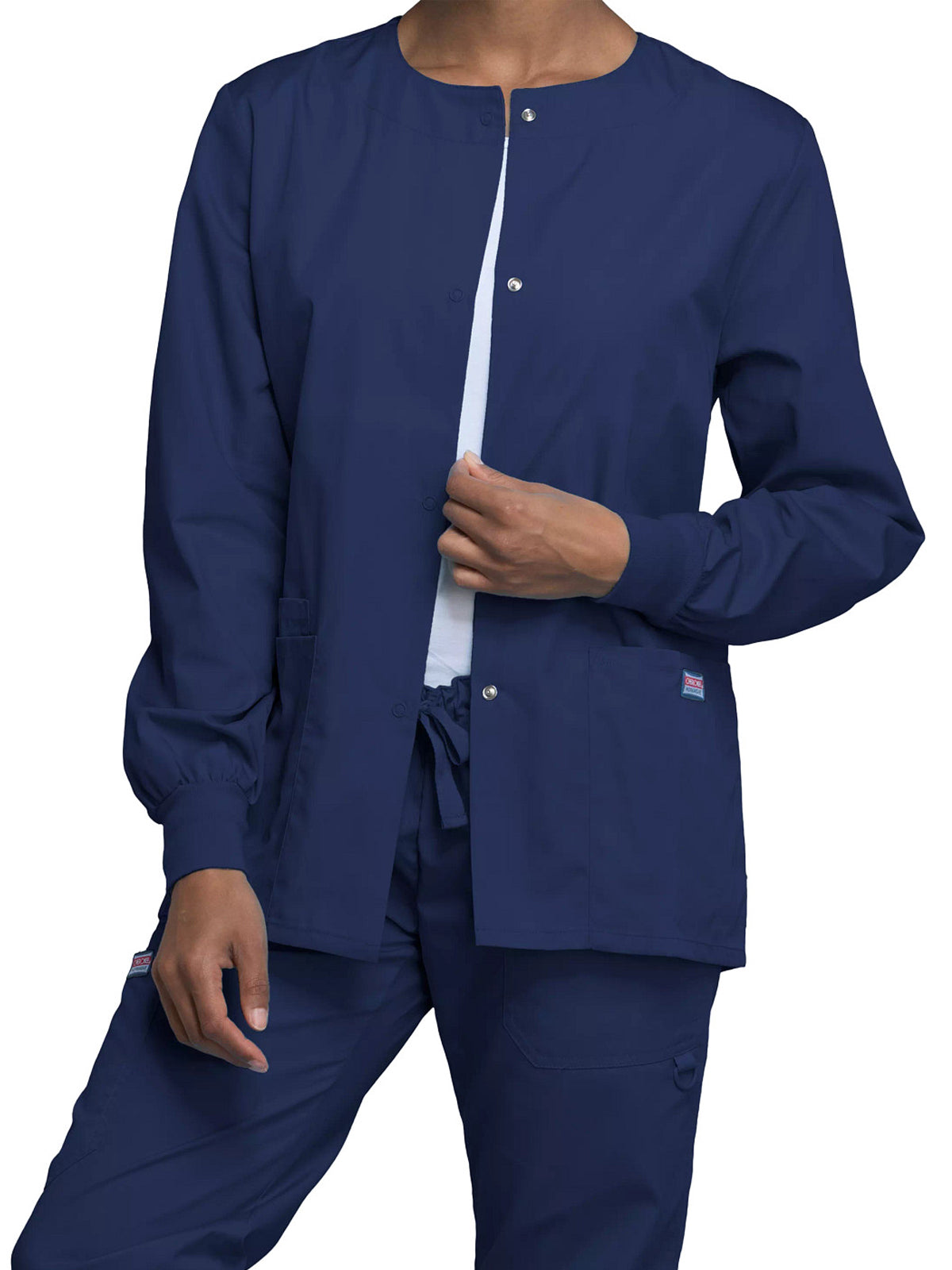 Women's 3-Pocket Snap Front Jacket - 4350 - Navy