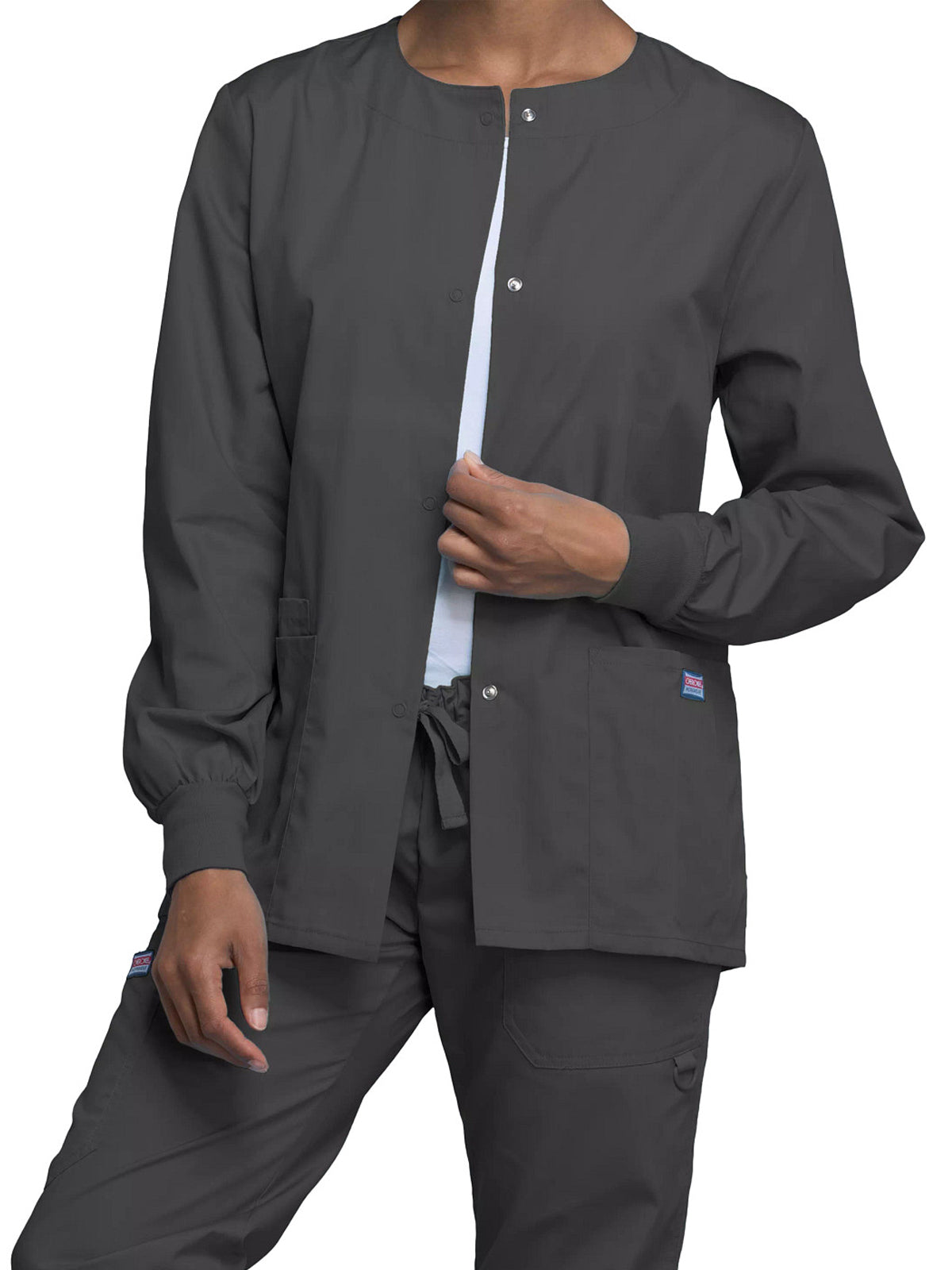 Women's 3-Pocket Snap Front Jacket - 4350 - Pewter