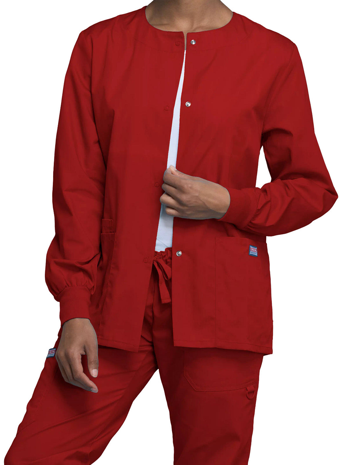Women's 3-Pocket Snap Front Jacket - 4350 - Red