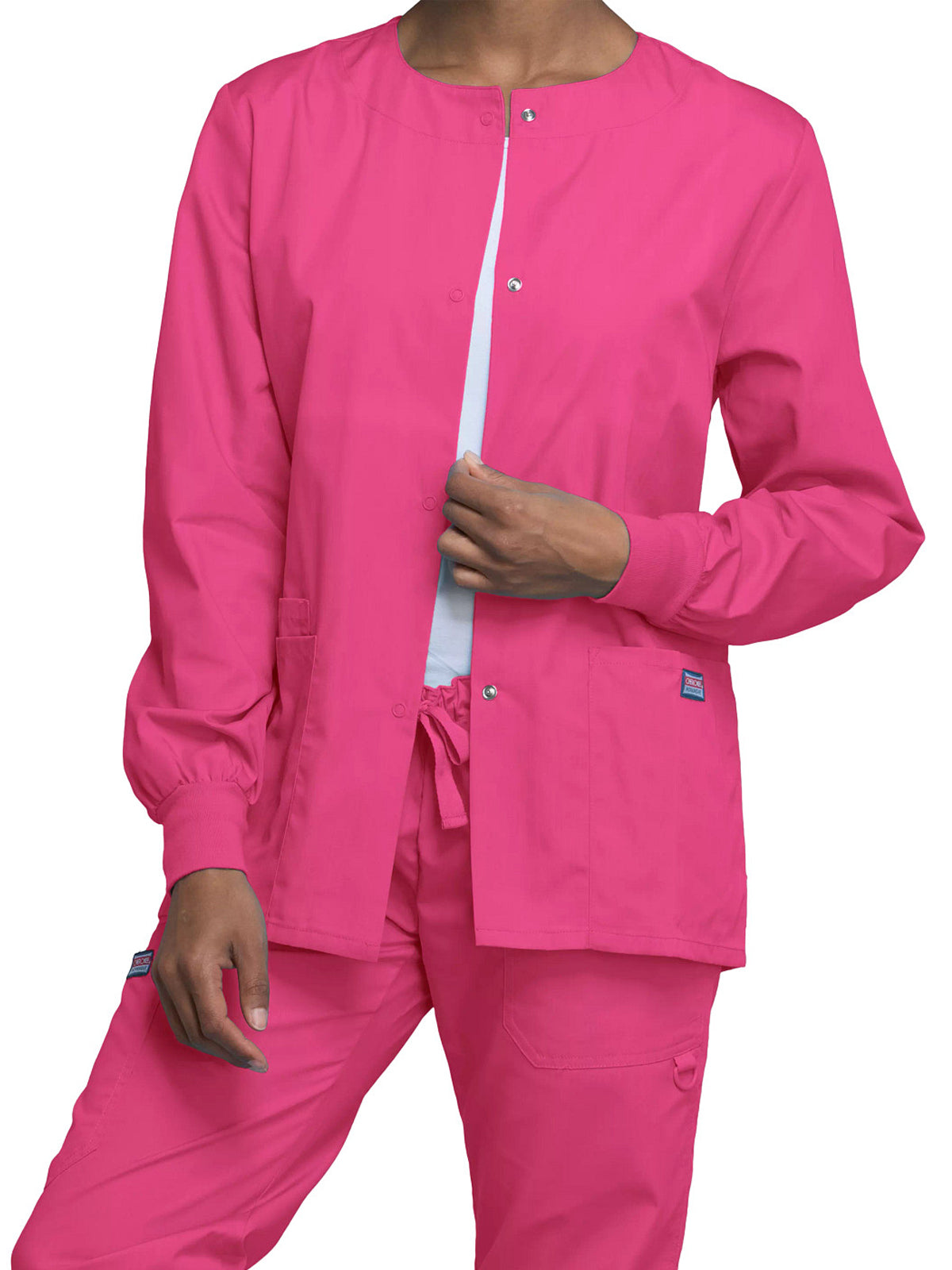 Women's 3-Pocket Snap Front Jacket - 4350 - Shocking Pink