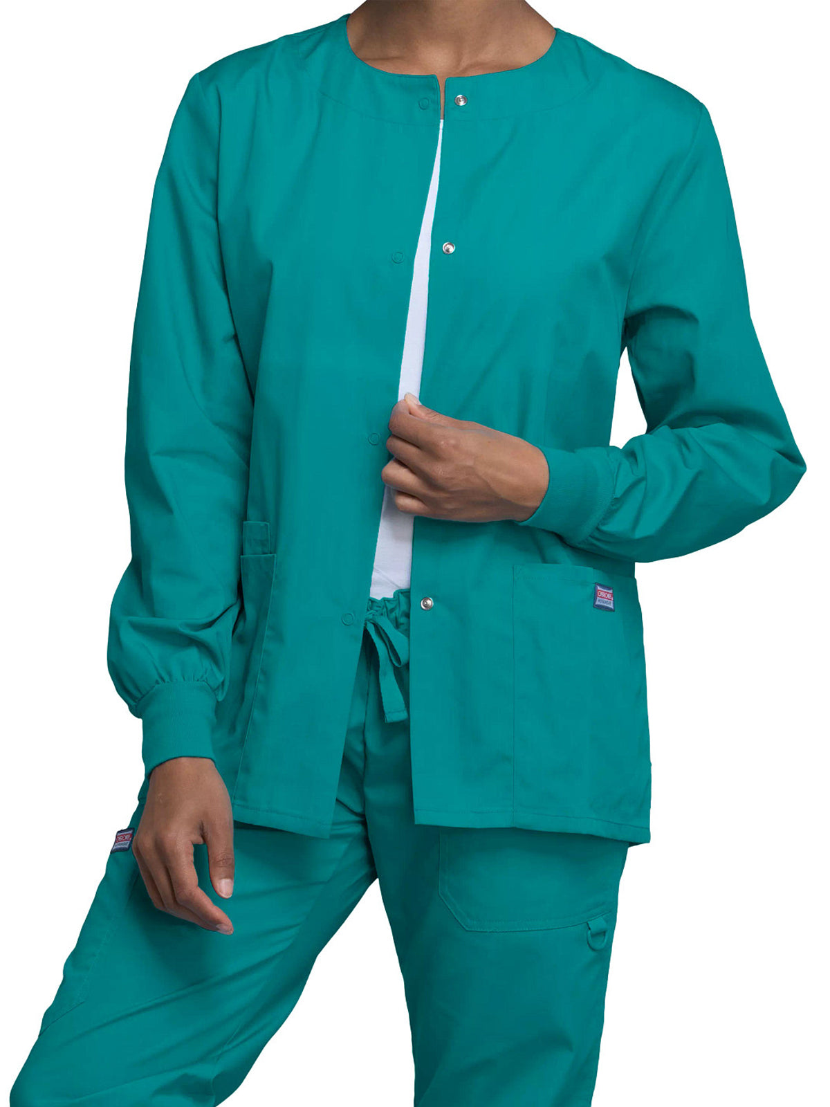 Women's 3-Pocket Snap Front Jacket - 4350 - Teal Blue