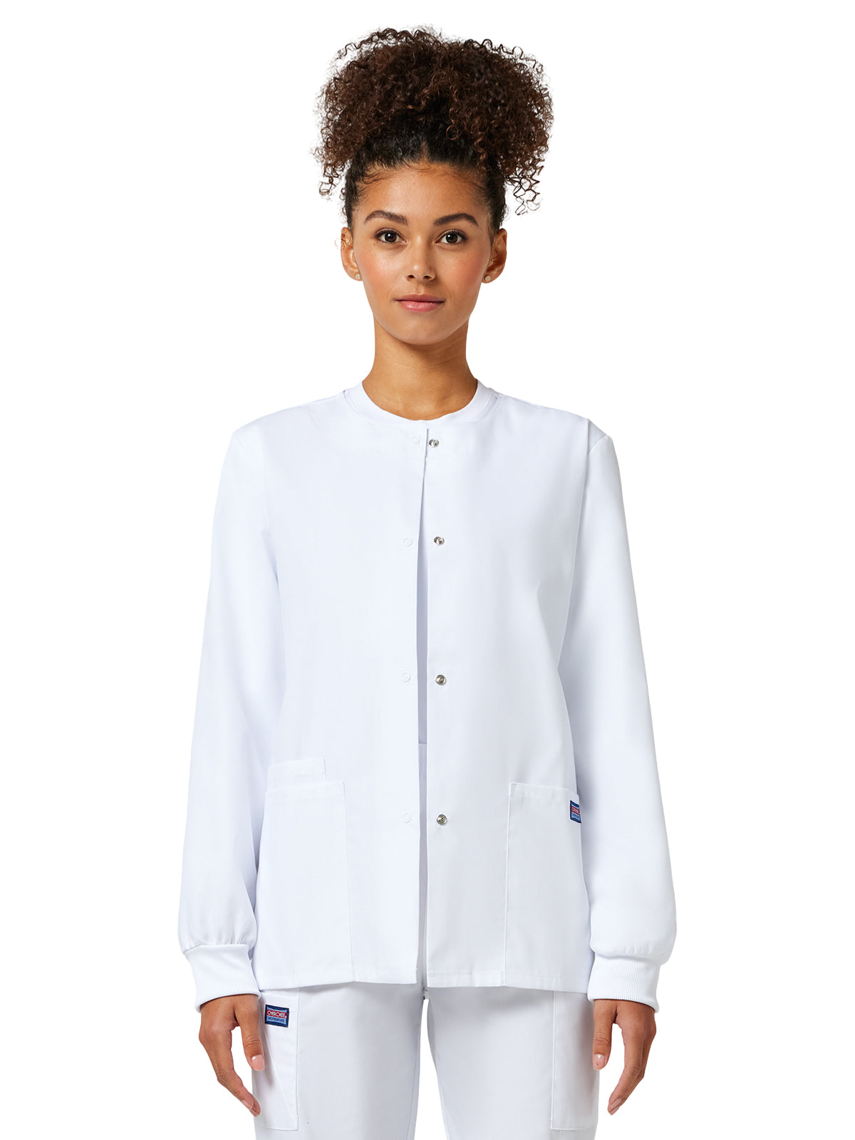 Women's 3-Pocket Snap Front Jacket - 4350 - White