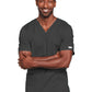 Unisex 2-Pocket V-Neck Top - 4725 - Pewter