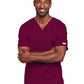 Unisex 2-Pocket V-Neck Top - 4725 - Wine