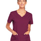 Women's 3-Pocket V-Neck Top - 4727 - Wine