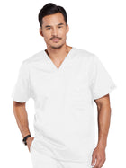 Men's 1-Pocket Tuckable V-Neck Top - 4743 - White