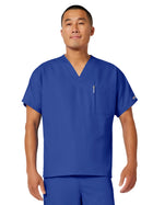 Unisex 1-Pocket V-Neck Top - 4777 - Galaxy Blue