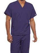Unisex 1-Pocket V-Neck Top - 4777 - Grape