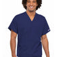Unisex 1-Pocket V-Neck Top - 4777 - Navy