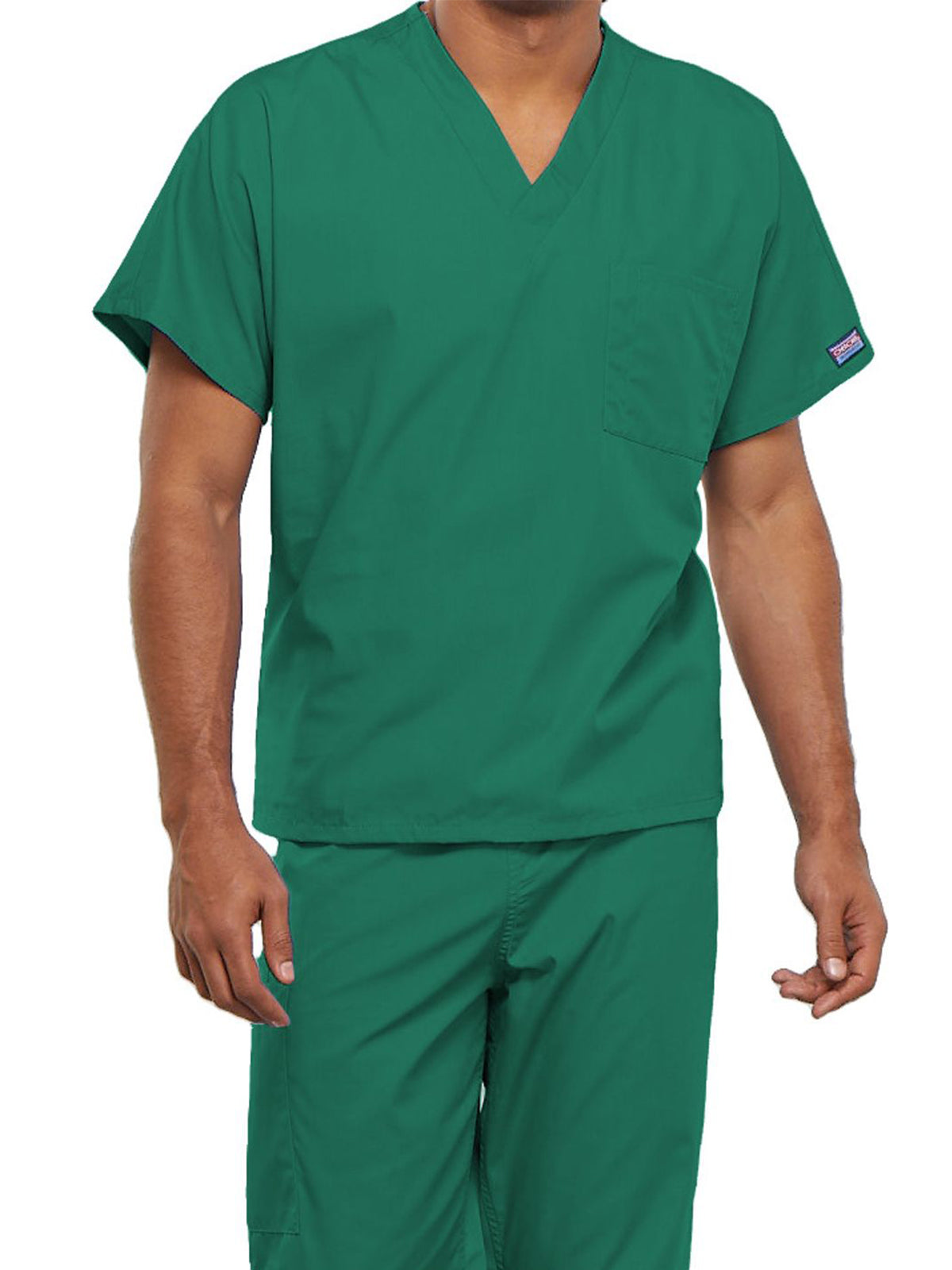 Unisex 1-Pocket V-Neck Top - 4777 - Surgical Green