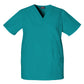Unisex 3-Pocket V-Neck Top - 4876 - Teal Blue