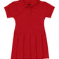Girls' Pique Polo Dress for Preschool - 54120 - Red