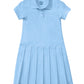 Girls' Pique Polo Dress for Children - 54121 - Light Blue
